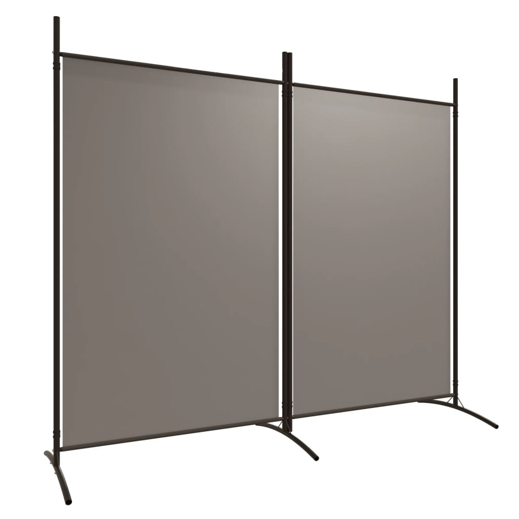 NNEVL 2-Panel Room Divider Anthracite 175x180 cm Fabric