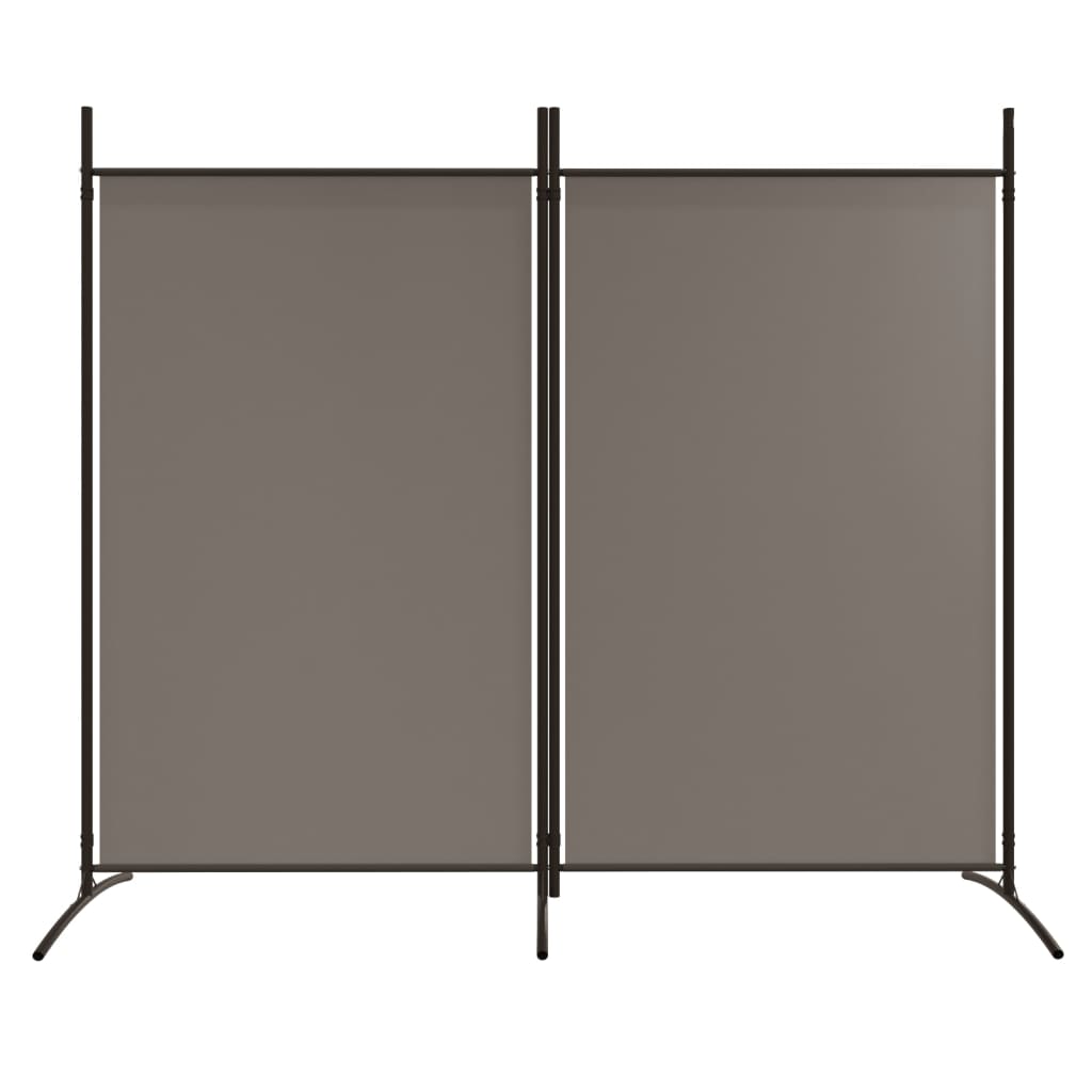 NNEVL 2-Panel Room Divider Anthracite 175x180 cm Fabric