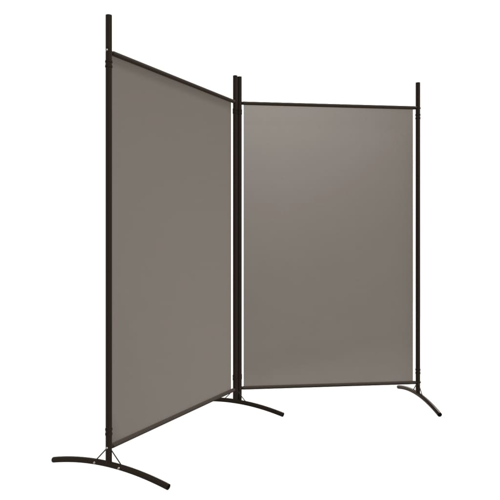 NNEVL 2-Panel Room Divider Anthracite 175x180 cm Fabric