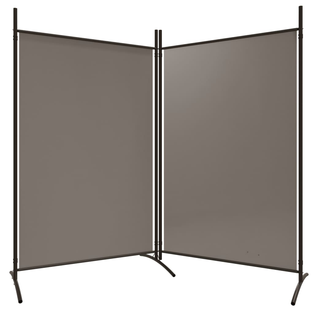 NNEVL 2-Panel Room Divider Anthracite 175x180 cm Fabric