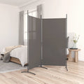 NNEVL 2-Panel Room Divider Anthracite 175x180 cm Fabric