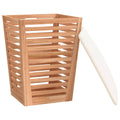 NNEVL Bathroom Stool 40.5x40.5x56 cm Solid Wood Walnut