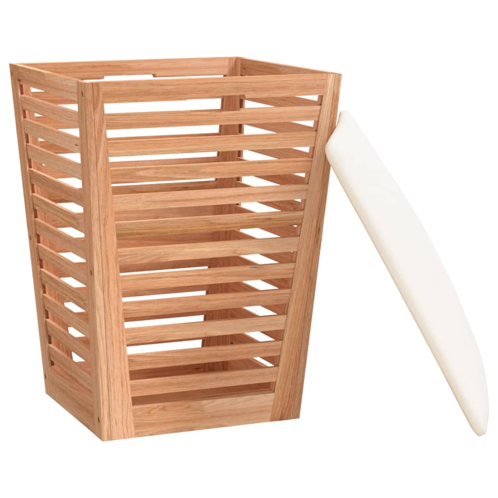 NNEVL Bathroom Stool 40.5x40.5x56 cm Solid Wood Walnut