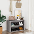 Vidaxl shoe rack 75x35x45 cm processed wood gray sonoma oak color-0