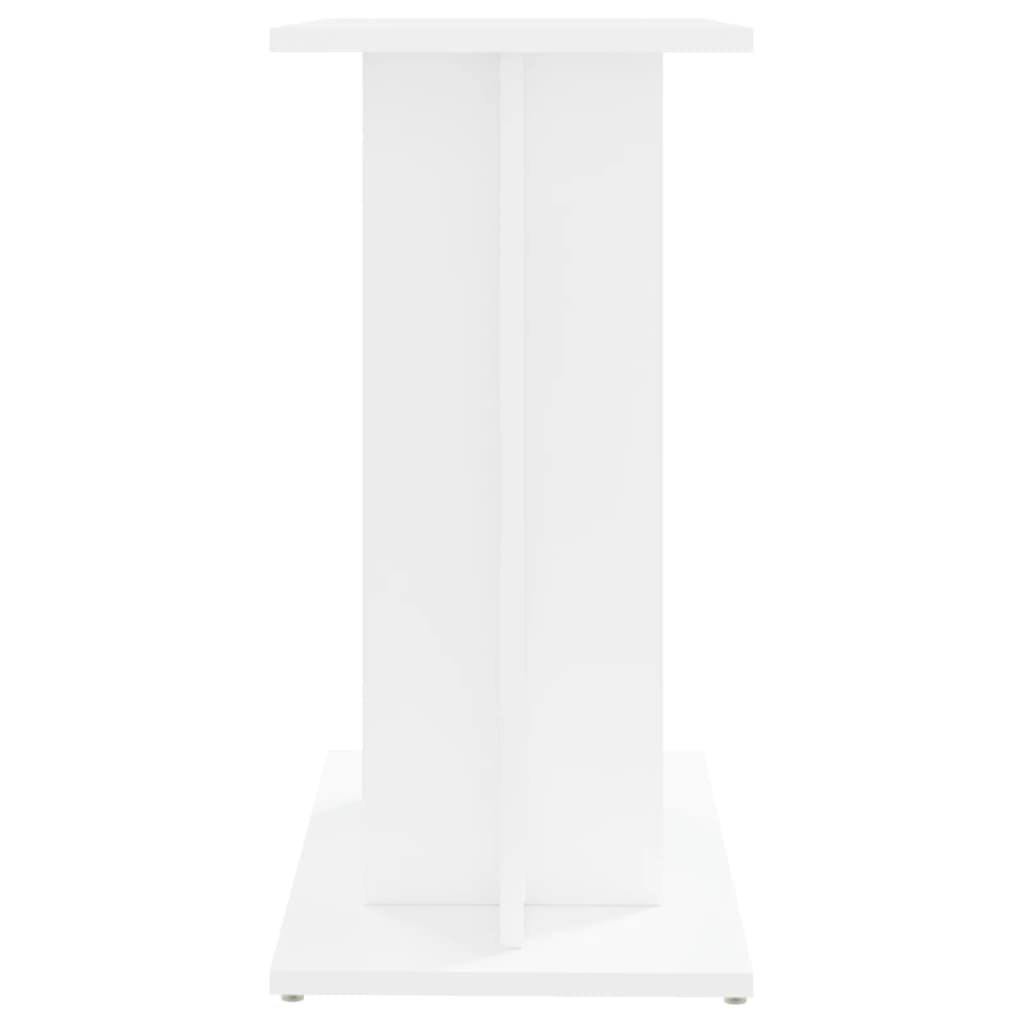 NNEVL Aquarium Stand White 60x30x60 cm Engineered Wood