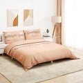 Vidaxl Duvet Cover Set 140x200 cm Cotton Pink-0