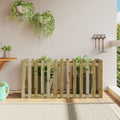 Vidaxl Planter Raised Fence Design 150x50x70 cm Impregnated Wood-0