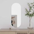 Vidaxx wall mirror 20x50 cm oval glass-0