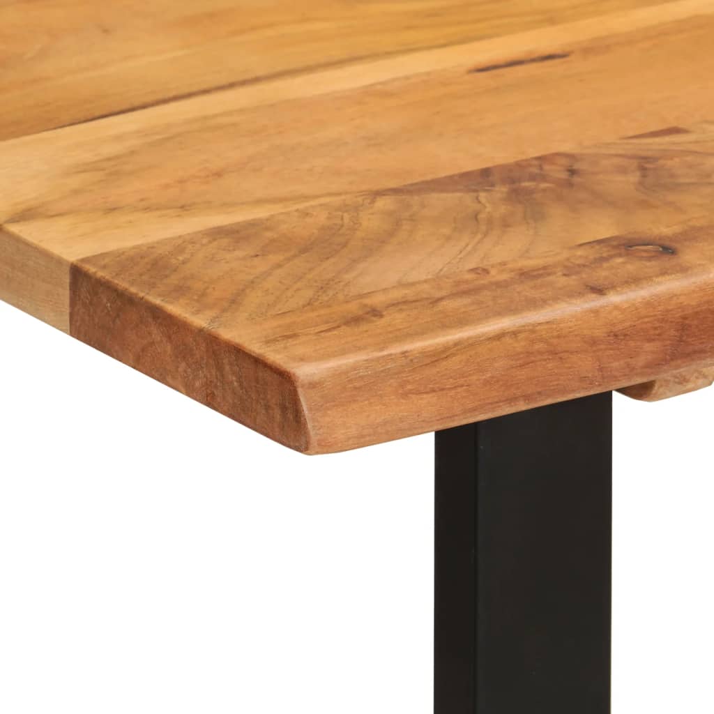 NNEVL Dining Table 110x50x76 cm Solid Wood Acacia