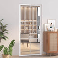Vidaxl interior door 93x201.5 cm esg-glass and aluminum white-0