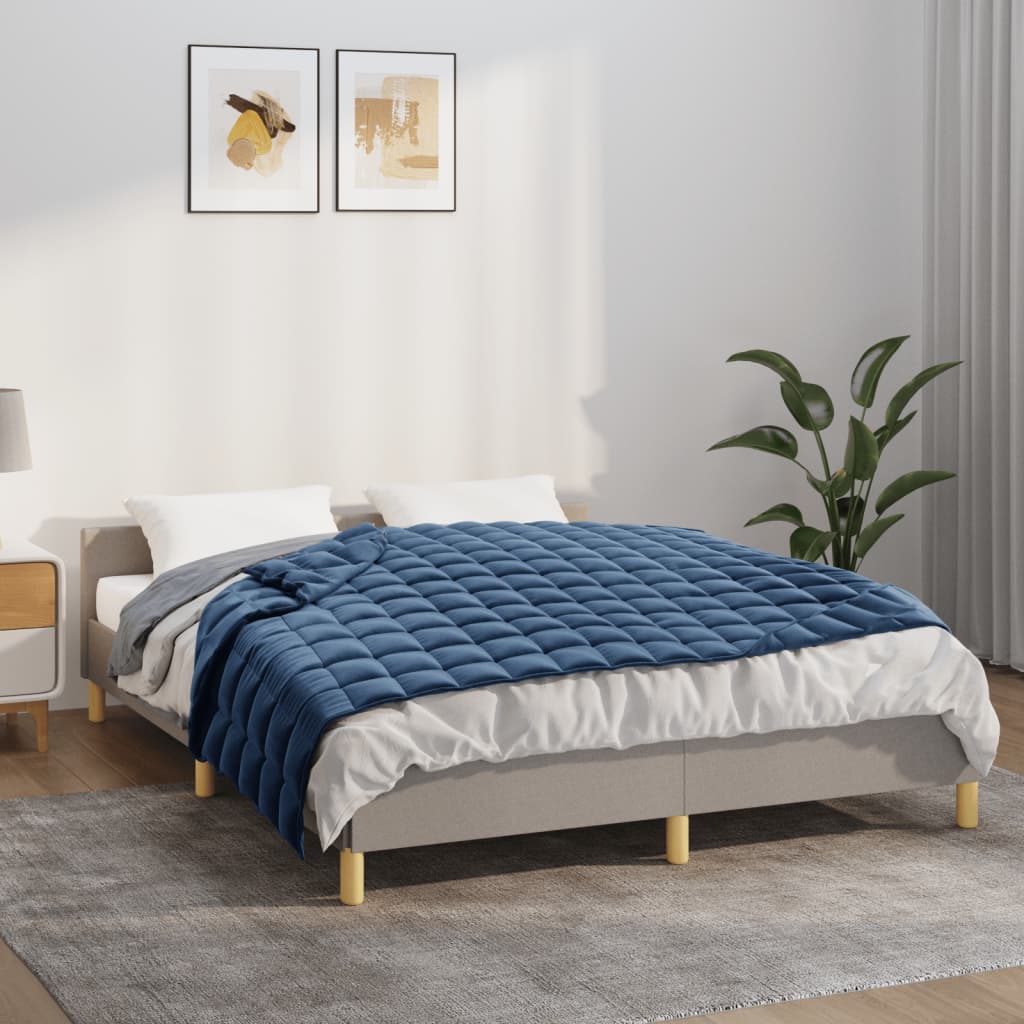 NNEVL Weighted Blanket Blue 150x200 cm 7 kg Fabric