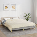 Vidaxl weighted blanket 220x230 cm 11 kg fabric light cream-0
