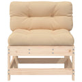 NNEVL Middle Sofas with Cushions 2 pcs Solid Wood Pine