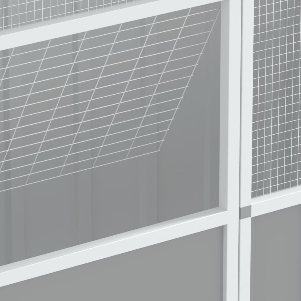 NNEVL Bird Cage Grey 215x78x200 cm Galvanised Steel-4