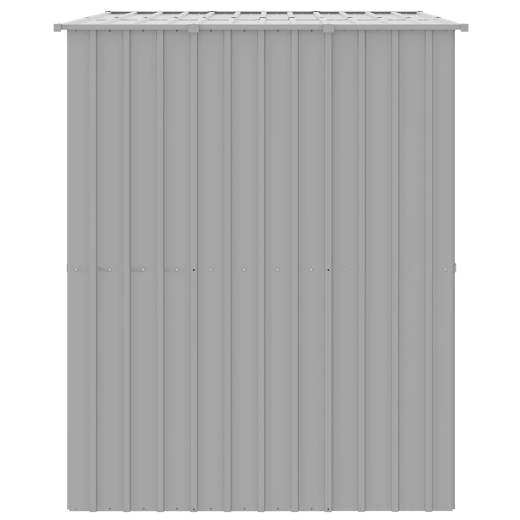 NNEVL Dog House with Roof Light Grey 214x153x181 cm Galvanised Steel-3