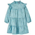 Vidaxl Long-Sleeved Girls' Dress 116 Blue