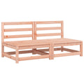 NNEVL Garden Sofas Armless with Cushions 2 pcs Solid Wood Douglas