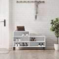 Vidaxl shoe cabinet 102x36x60 cm processed wood high-gloss white-0