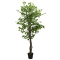 Vidaxl artificial plant ficus 1008 leaves 180 cm green-0