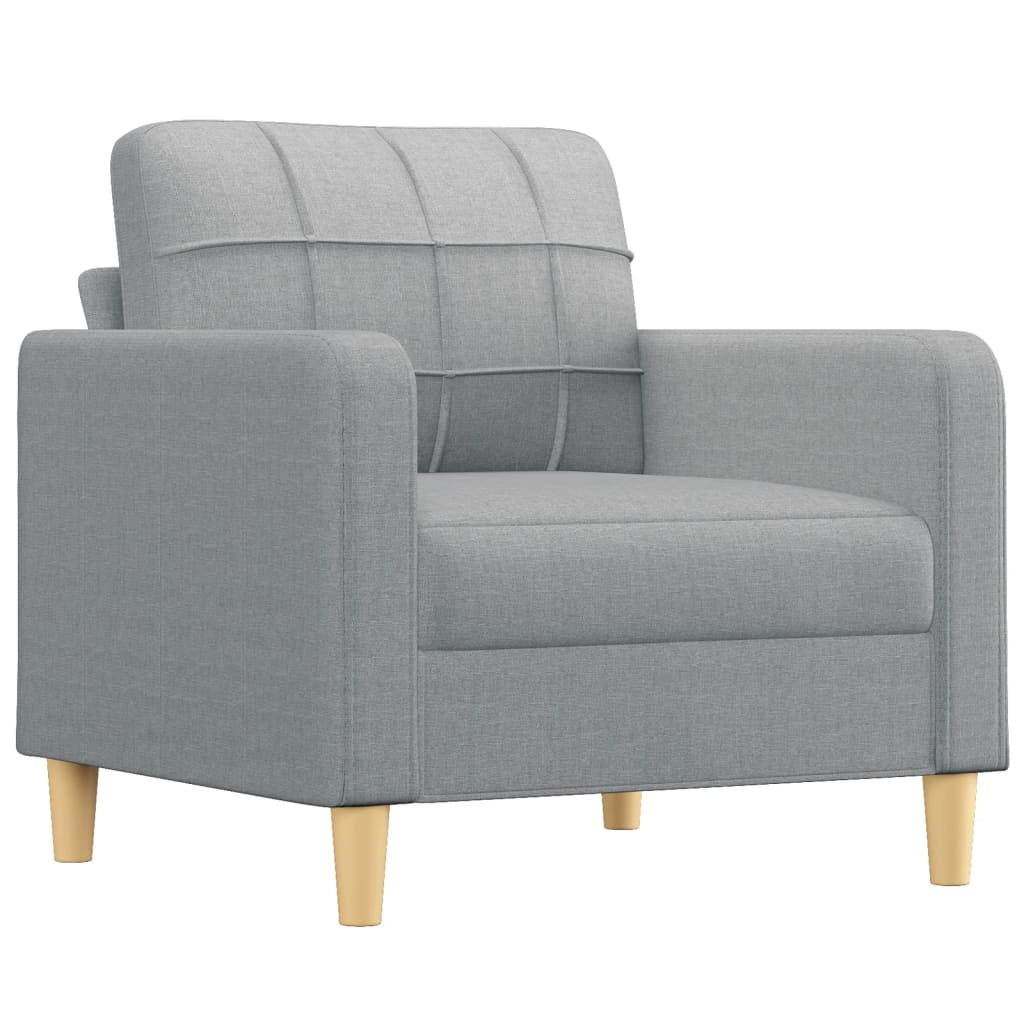 NNEVL Sofa Chair Light Grey 60 cm Fabric