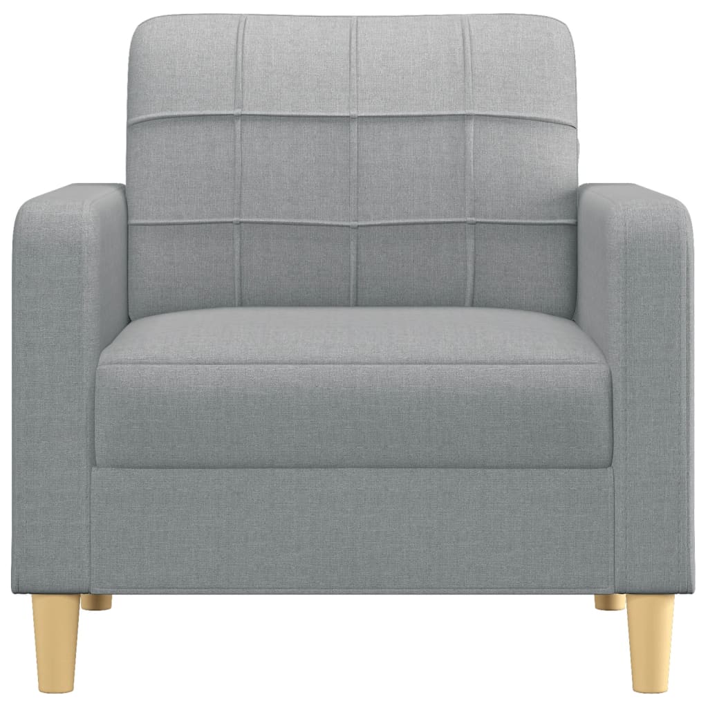 NNEVL Sofa Chair Light Grey 60 cm Fabric