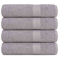 Vidaxx shower towels 4 pcs 70x140 cm 360 g m² 100% cotton gray-0