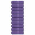 VidaXL guest towels 10 pcs 30x50 cm 360 g m² 100% cotton purple-0