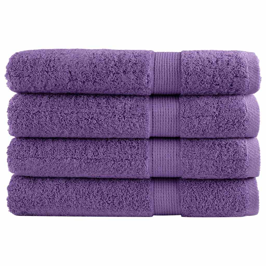 Vidaxx Handtücher Solund 4 Stk. 600 g/m² 100x200 cm lila