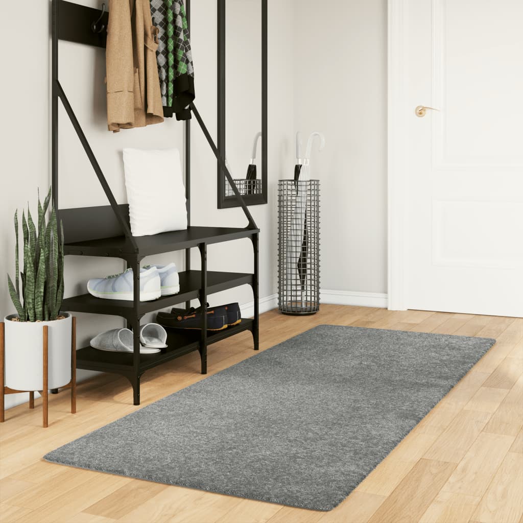 VidaXL rug pamplona shaggy deep pile modern 80x200 cm green-0