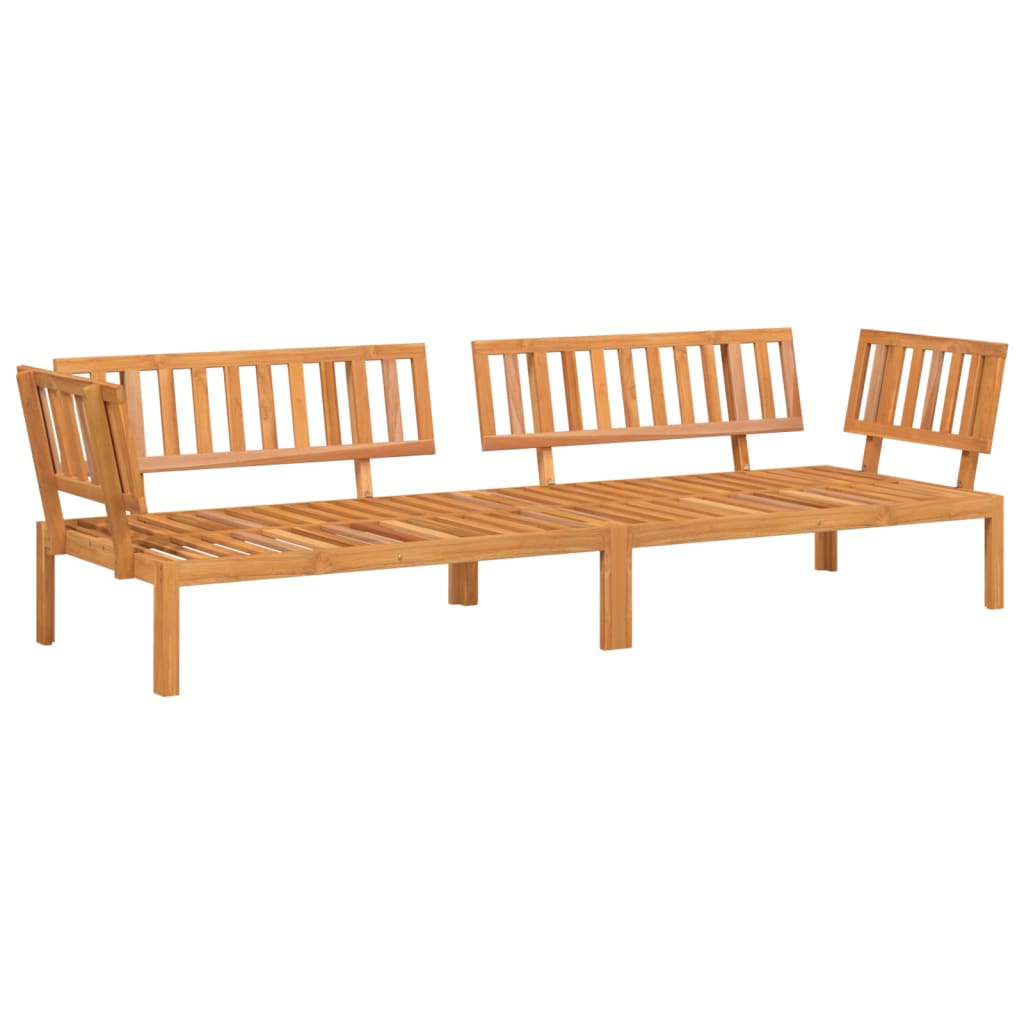 NNEVL Garden Pallet Corner Sofas 2 pcs Solid Wood Acacia