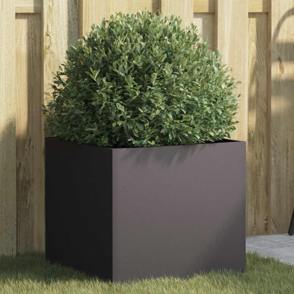 Vidaxx planter 42x40x39 cm steel black-0