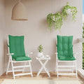 VidaXL chair cushions 2 pcs high back oxford fabric green-0