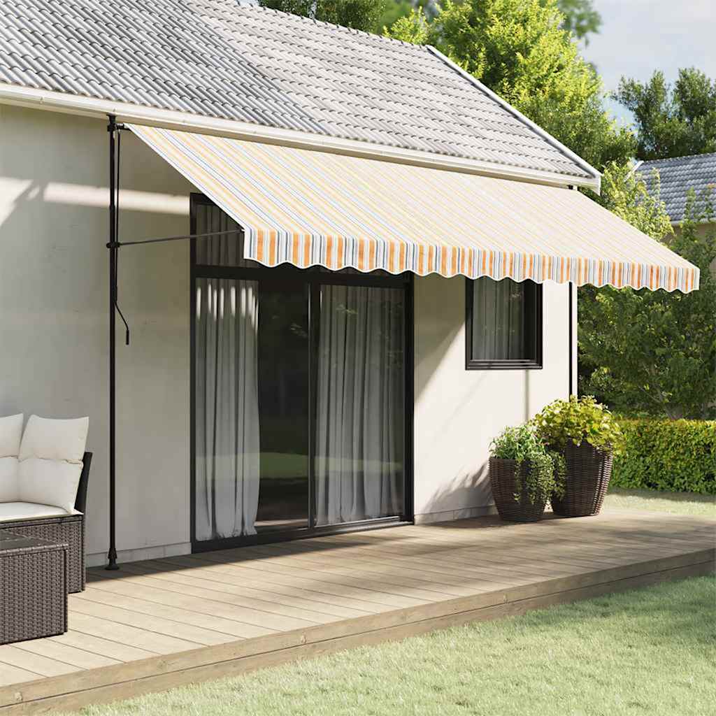 Vidaxx replacement cloth for awning striped 4.5x3 m multi-coloured-0