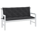 Vidaxx garden bench cushions 2 pcs 150x50x7 cm fabric mixed anthracite-0