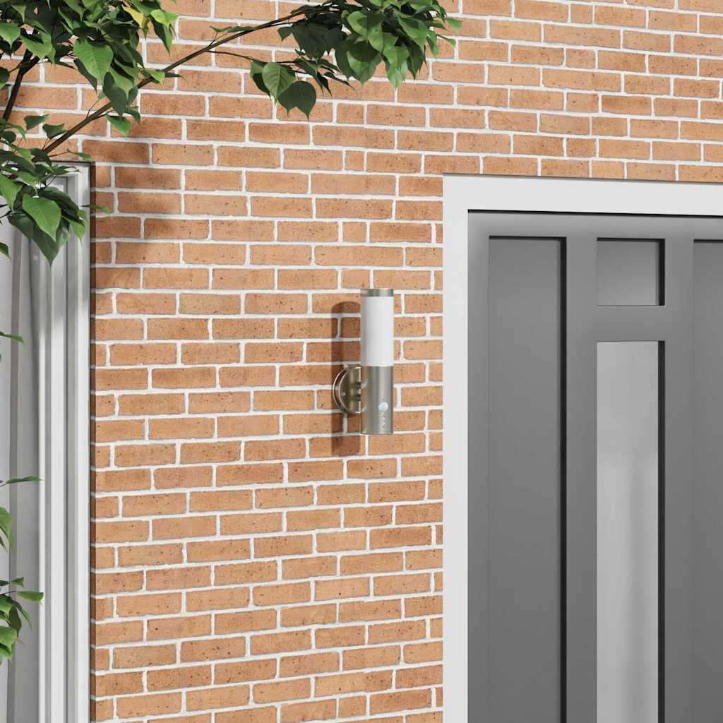 Vidaxx outdoor wall lamp silver 15 x 7.5 x 33 cm-0