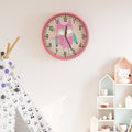 VidaXL wall clock ø25.5 cm polystyrene and pink glass-0