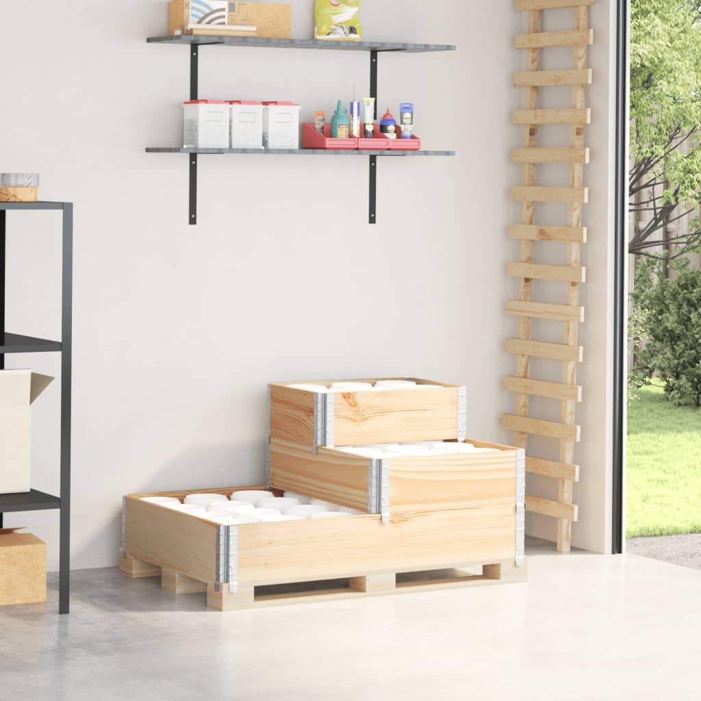 Vidaxx raised planter 3-layer 120x80 cm solid pine wood-0
