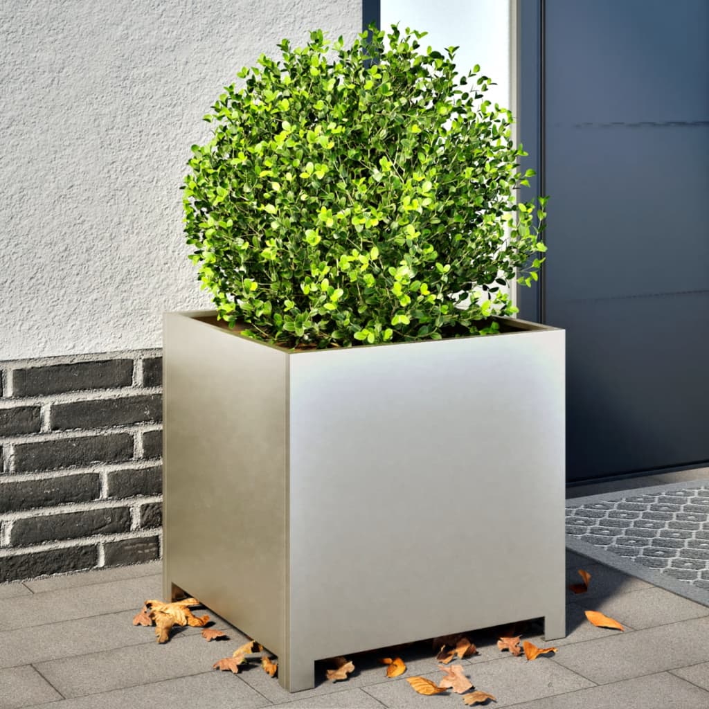 Vidaxx planter 50x50x50 cm stainless steel-0