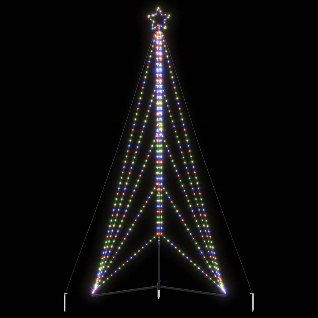 Vidaxxl LED Christmas tree 615 LEDs colorful 404.5 cm-0