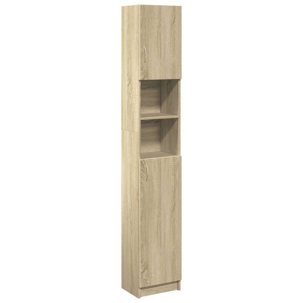 NNEVL Bathroom Furniture Set 2 pcs Sonoma Oak Engineered Wood