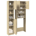 NNEVL Bathroom Furniture Set 2 pcs Sonoma Oak Engineered Wood