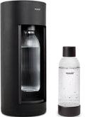 Mysoda glassy black - sparkling water maker made of ecological biocomposite aluminum - including 2 bottles-0