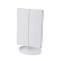 LED Lights 2X 3X Magnification Lighted Makeup Mirror,  Touch Control, Trifold Makeup Mirror, Rechargeable and dimmable light