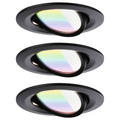 Paulmann LED-es mennyezeti lámpa, LED-es beépíthető lámpa 6 W Fekete (matt) (92437)-0