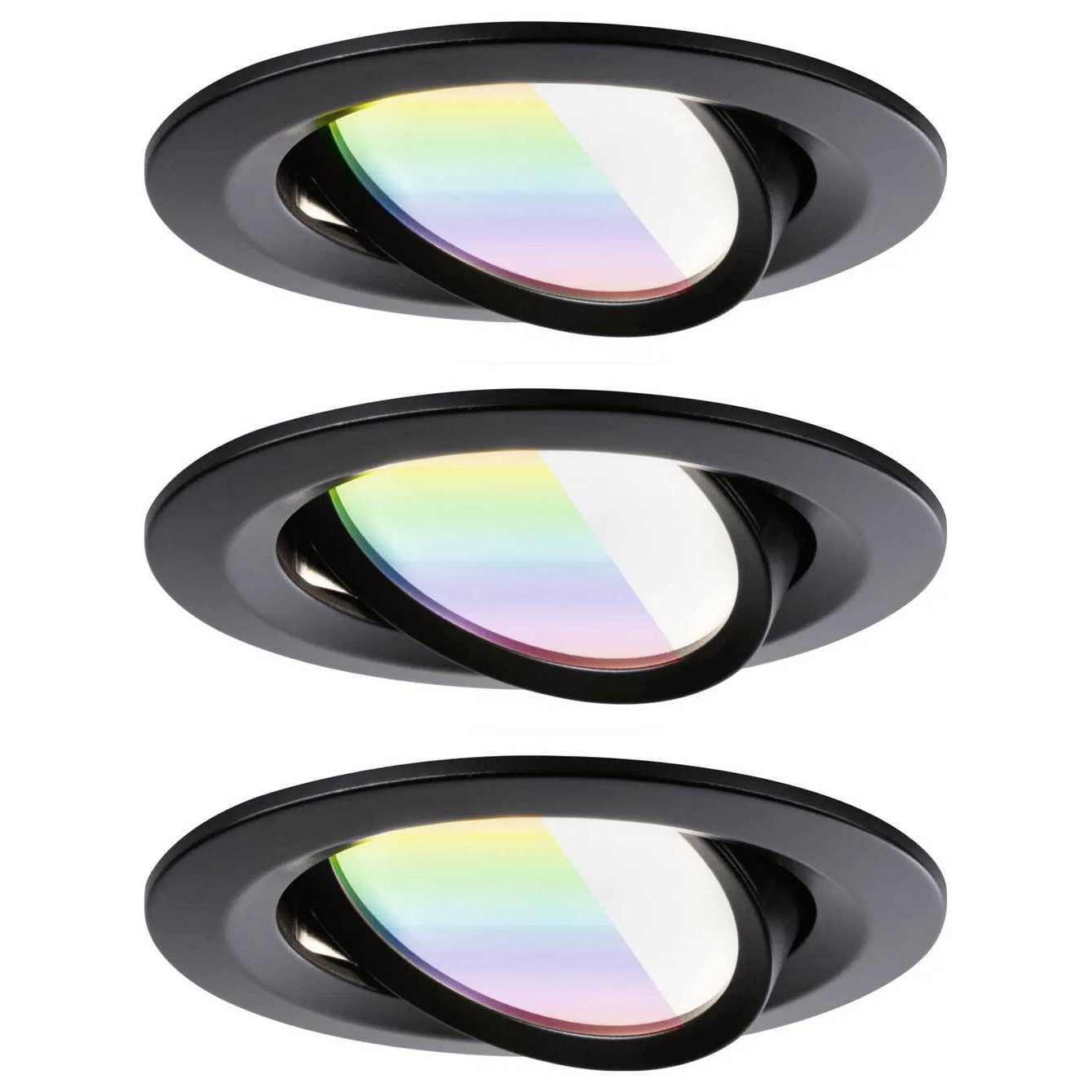Paulmann LED-es mennyezeti lámpa, LED-es beépíthető lámpa 6 W Fekete (matt) (92437)-0