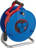 Brennerstuhl garant bretec ip44 cable reel, for commercial use, 50 m cable in red, special plastic, use for construction sites and continuous outdoor use, made in Germany-0