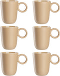 Leonardo roma mug 400ml apricot - set 6-0