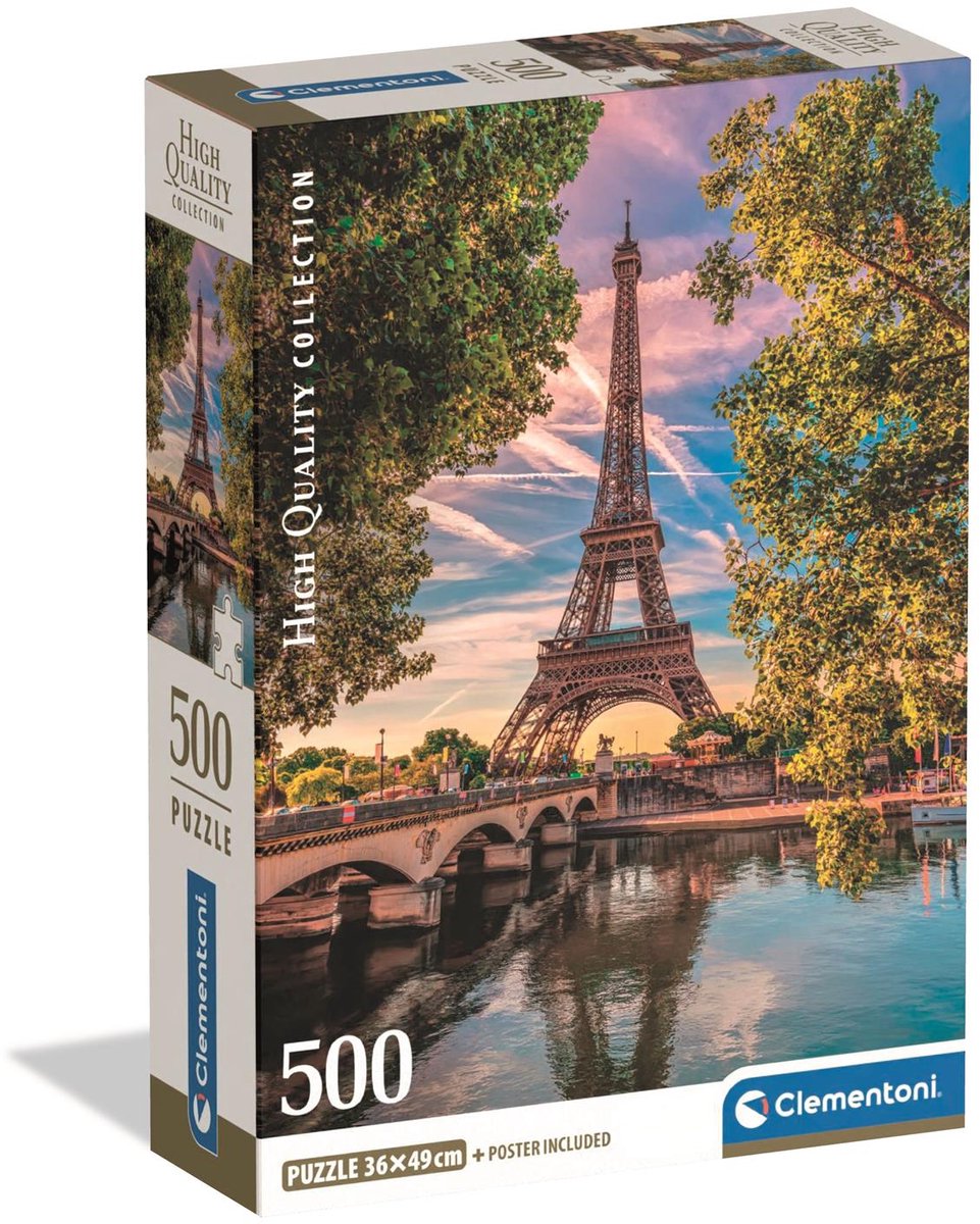 Clementoni jigsaw puzzle along the seine, 500 pcs.-0