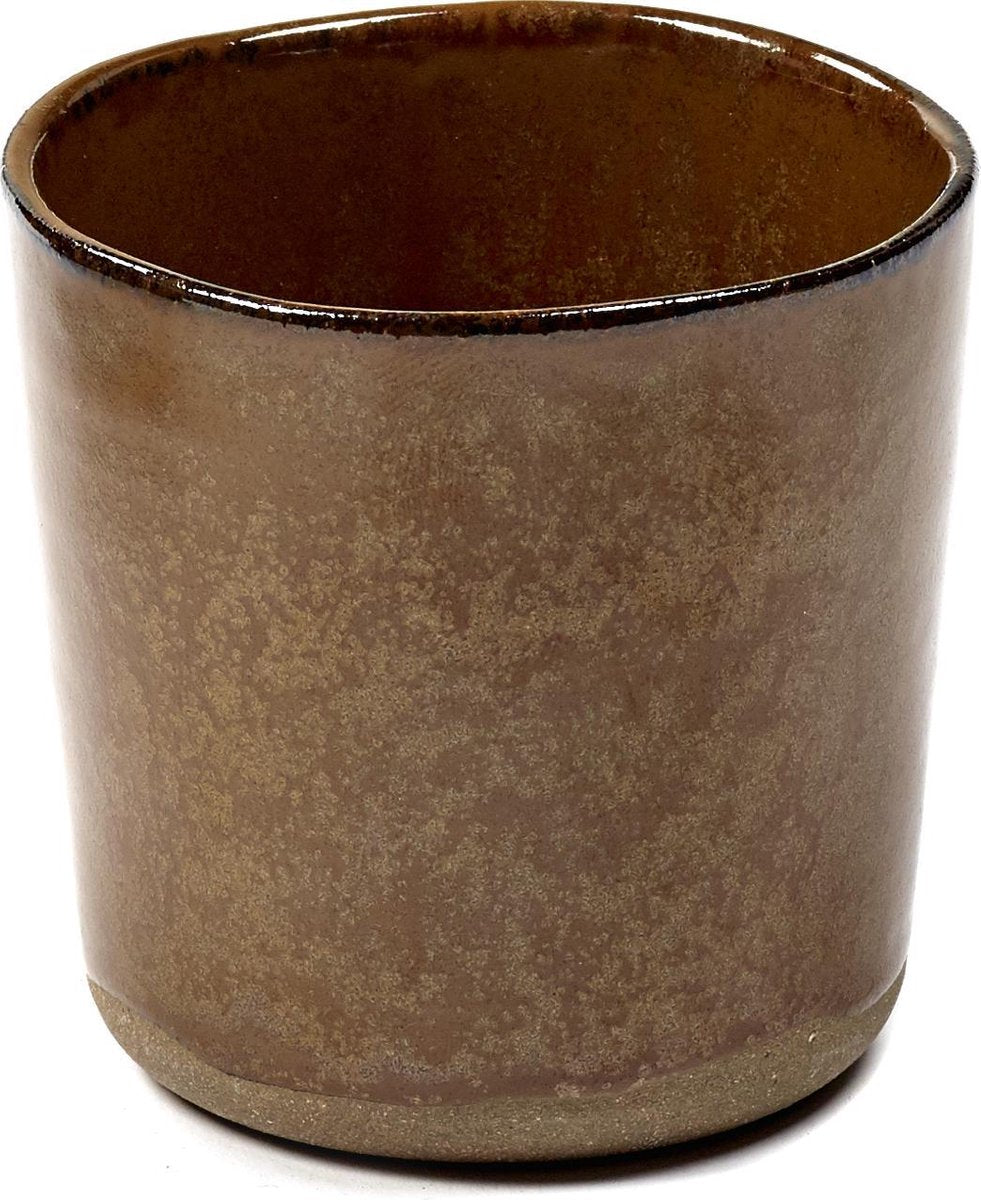Serax - merci la nouvelle table - head - ocher brown - 7 ø - 8 pieces-0