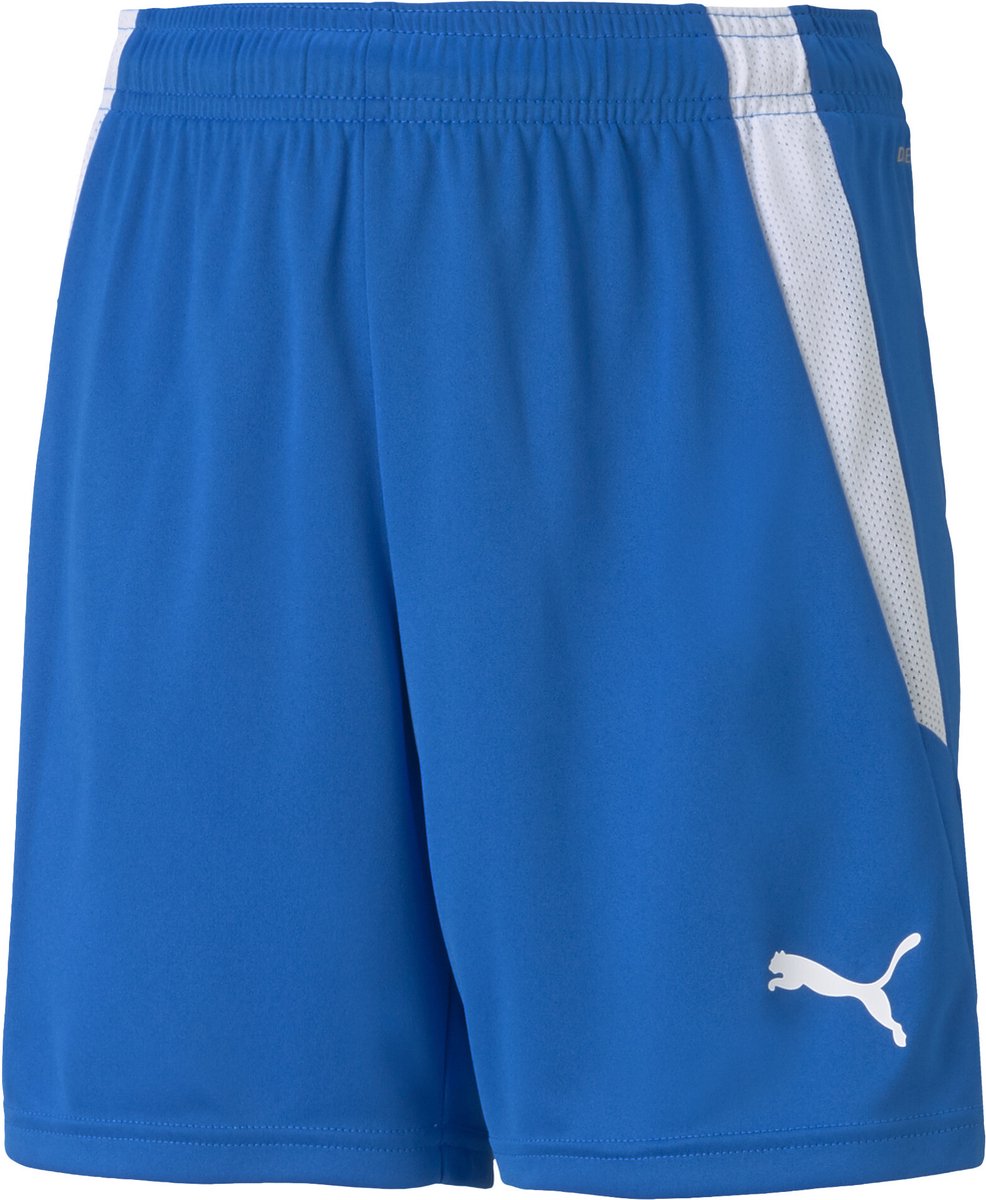 PUMA teamliga shorts jr unisex sportbroek - electric blue lemonade- white-0